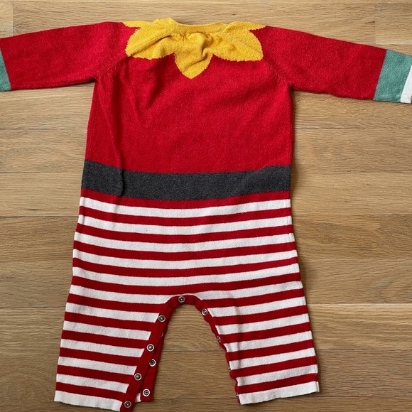 Angel Dear Christmas Elf Sweater Romper 6-12 mos - Picture 6 of 6